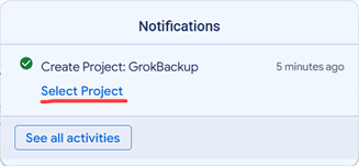 Select project
